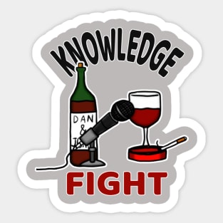 Knowledge Fight Sticker